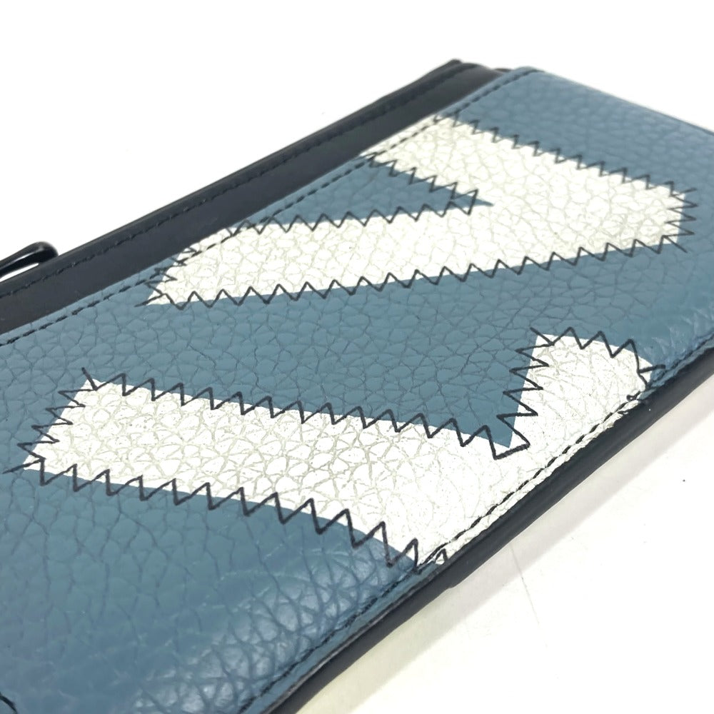 LOUIS VUITTON Coin case M81314 leather blue Coin card holder