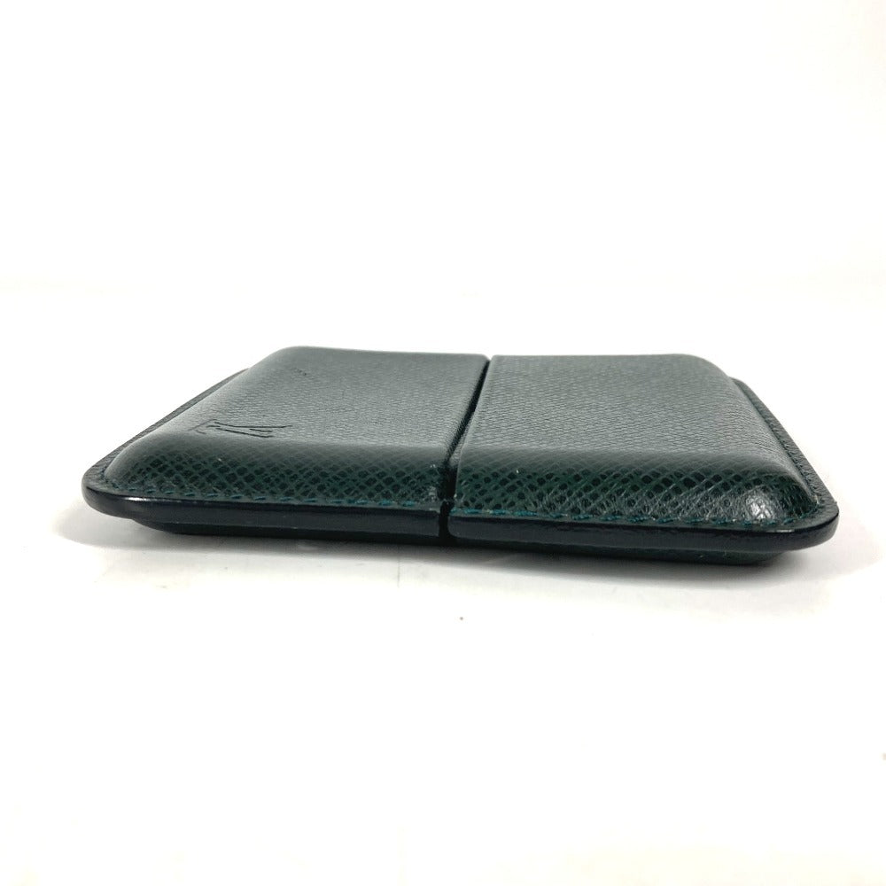LOUIS VUITTON Cigarette case M30734 Taiga Leather green Taiga Etui 10 cigarillos