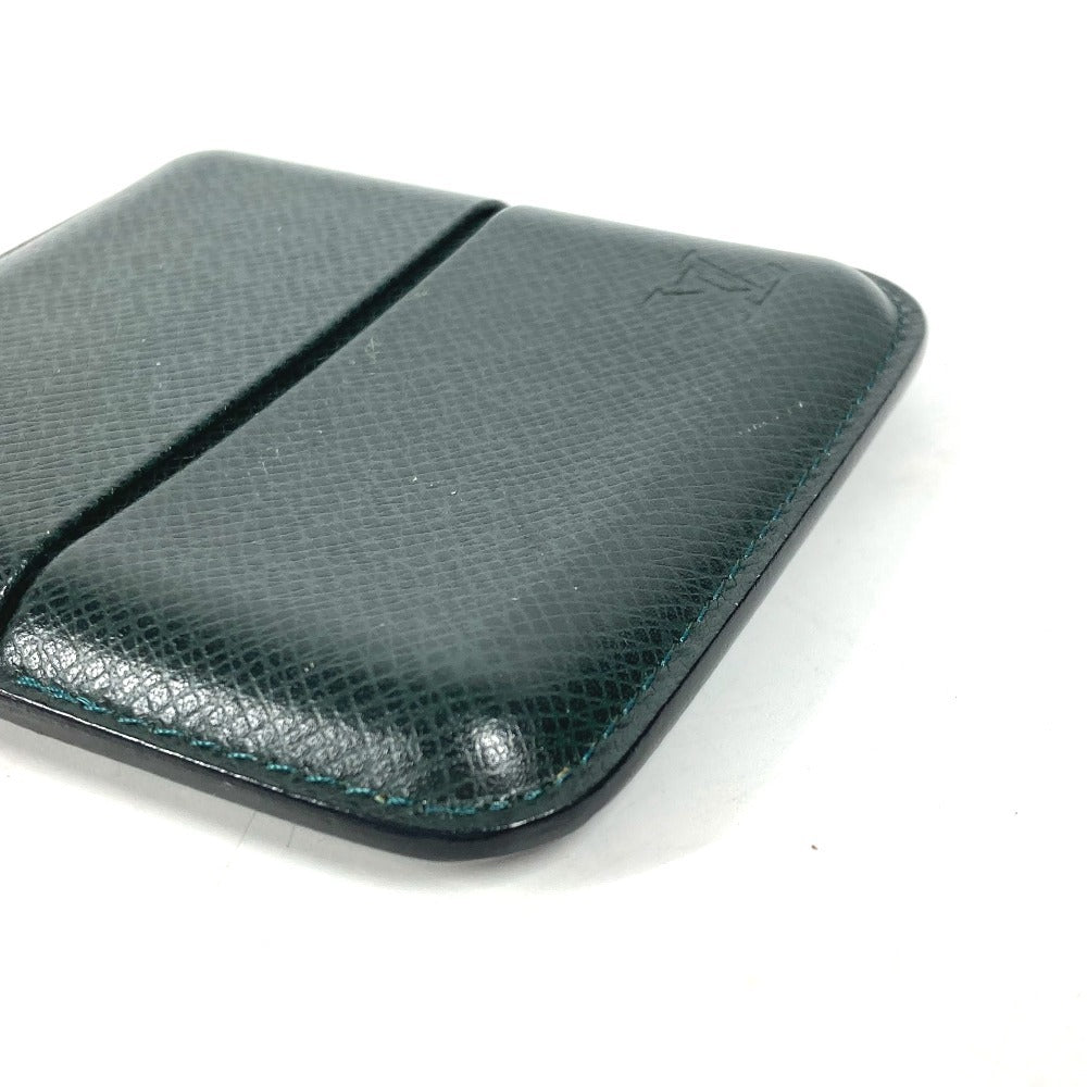 LOUIS VUITTON Cigarette case M30734 Taiga Leather green Taiga Etui 10 cigarillos