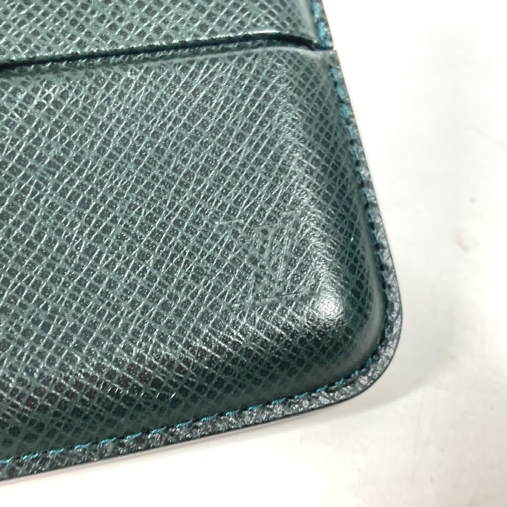 LOUIS VUITTON Cigarette case M30734 Taiga Leather green Taiga Etui 10 cigarillos