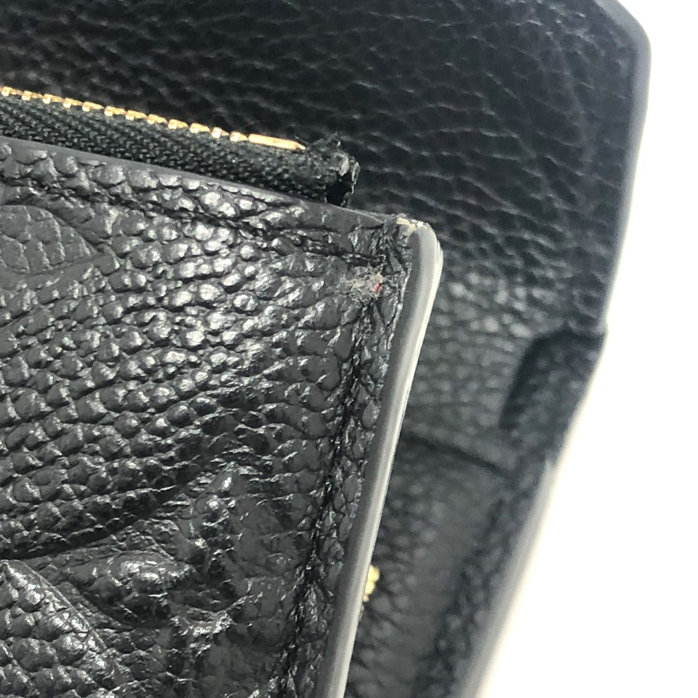 LOUIS VUITTON Trifold wallet M62935 Monogram Ann Platt Leather black Portefeuille Zoe