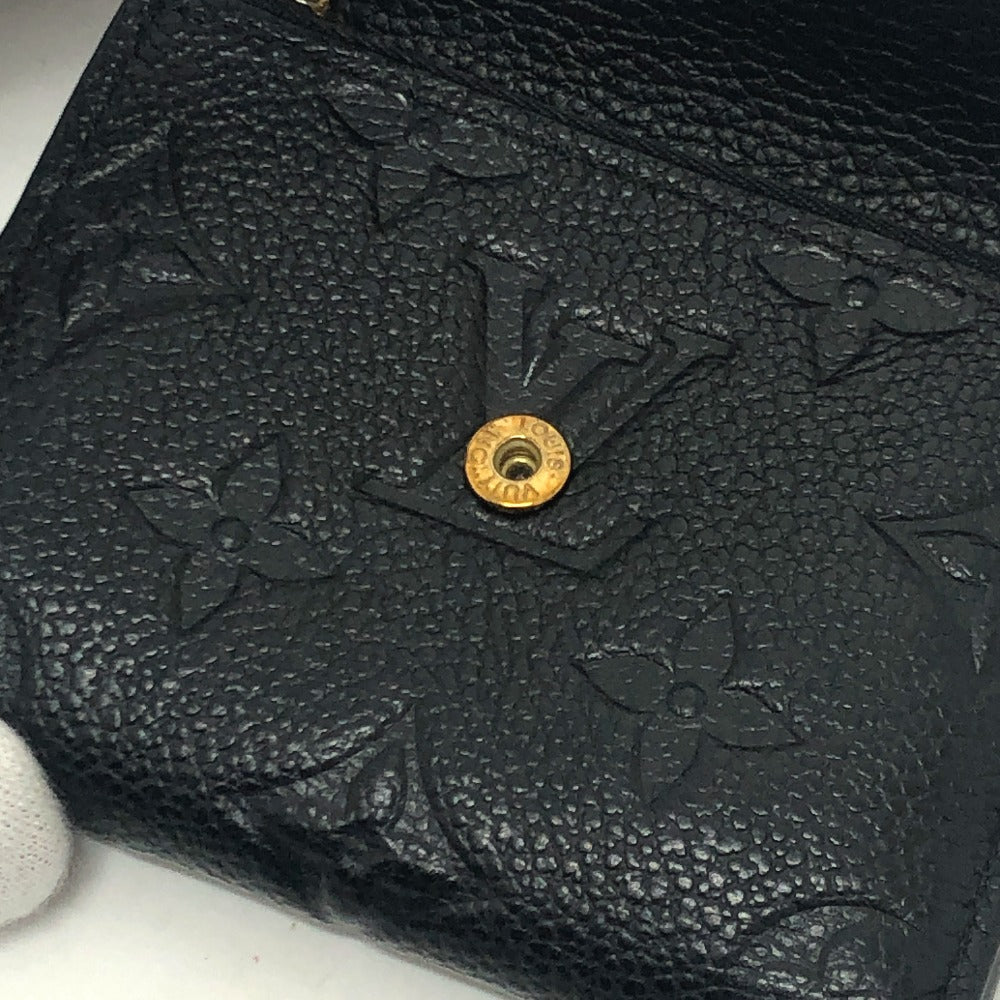LOUIS VUITTON Trifold wallet M62935 Monogram Ann Platt Leather black Portefeuille Zoe