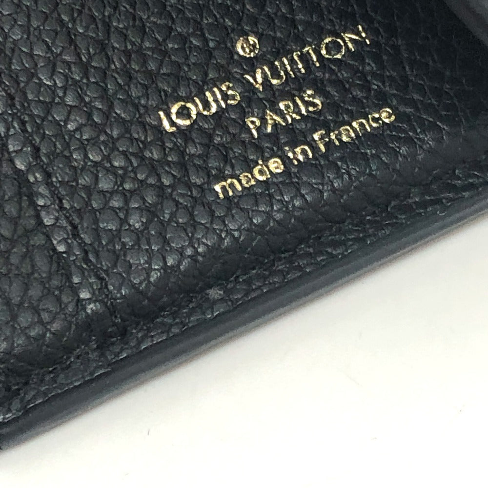 LOUIS VUITTON Trifold wallet M62935 Monogram Ann Platt Leather black Portefeuille Zoe
