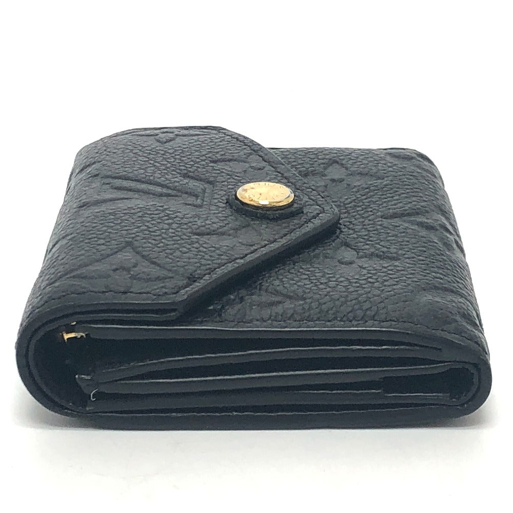 LOUIS VUITTON Trifold wallet M62935 Monogram Ann Platt Leather black Portefeuille Zoe