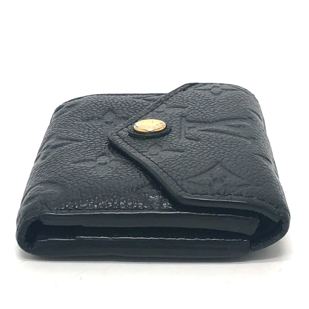 LOUIS VUITTON Trifold wallet M62935 Monogram Ann Platt Leather black Portefeuille Zoe