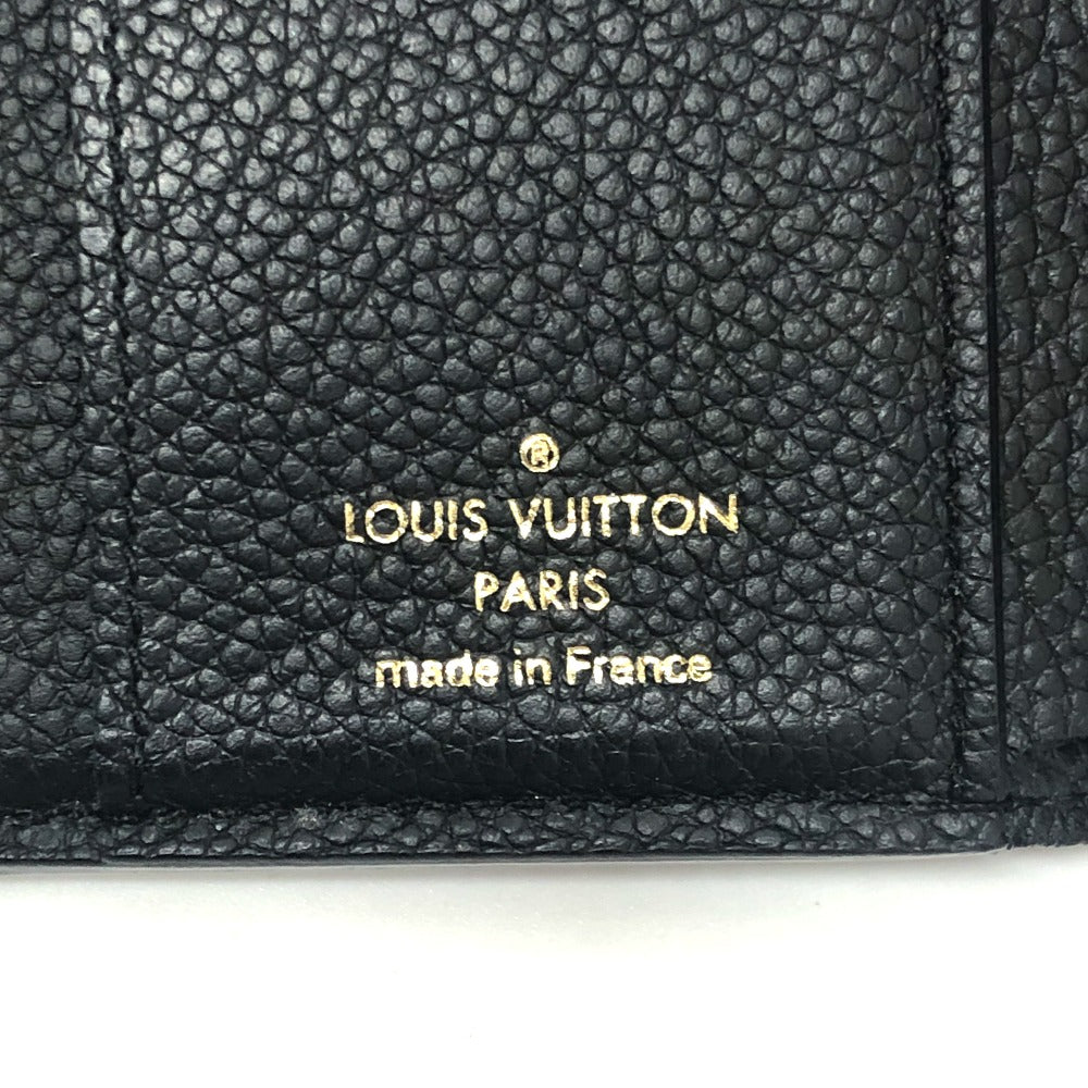 LOUIS VUITTON Trifold wallet M62935 Monogram Ann Platt Leather black Portefeuille Zoe