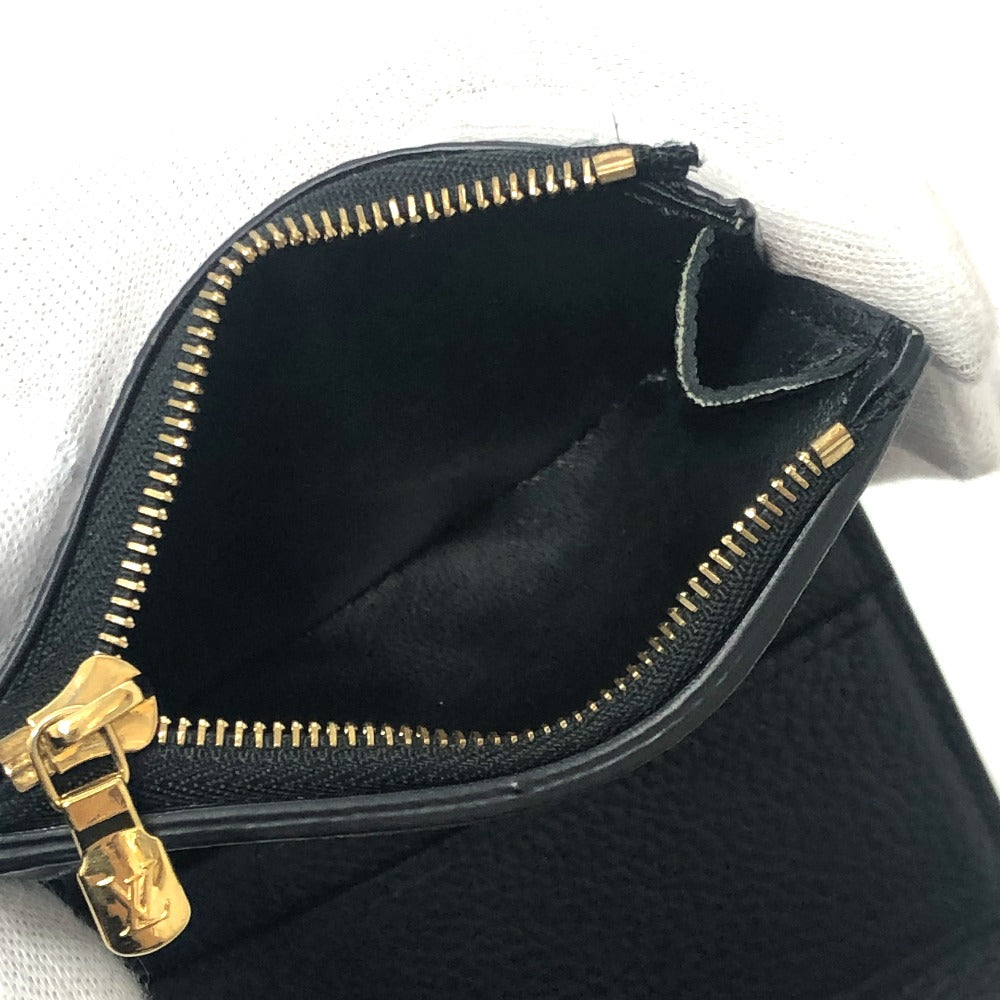 LOUIS VUITTON Trifold wallet M62935 Monogram Ann Platt Leather black Portefeuille Zoe