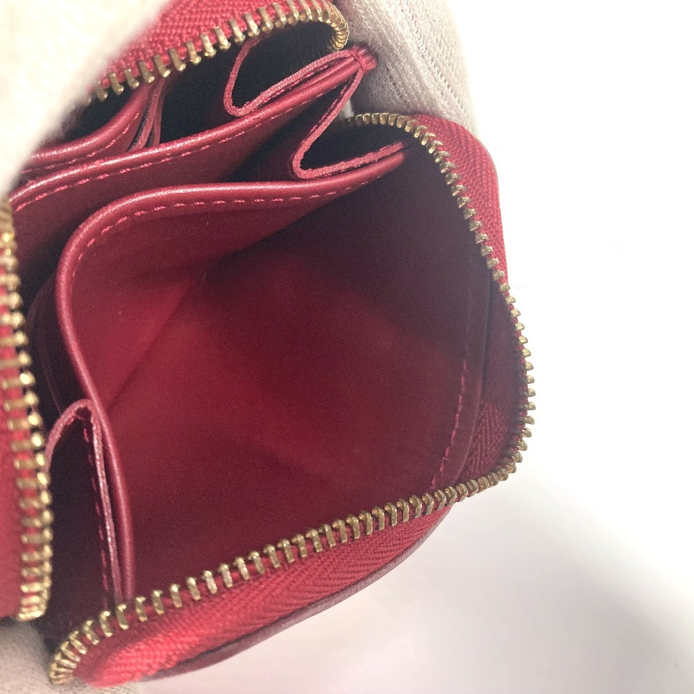 LOUIS VUITTON Coin case M91720 Monogram Vernis Red Monogram Vernis Ray Yule Zip around purse
