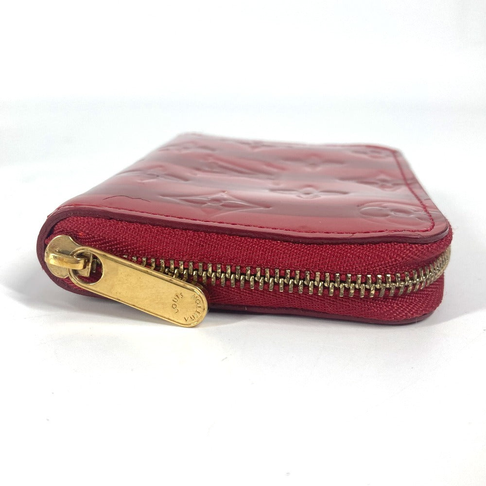 LOUIS VUITTON Coin case M91720 Monogram Vernis Red Monogram Vernis Ray Yule Zip around purse