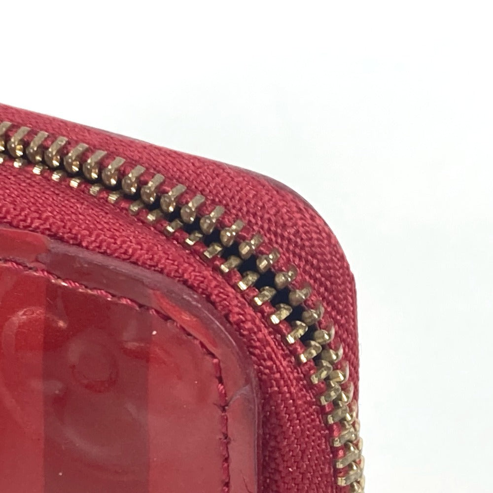 LOUIS VUITTON Coin case M91720 Monogram Vernis Red Monogram Vernis Ray Yule Zip around purse