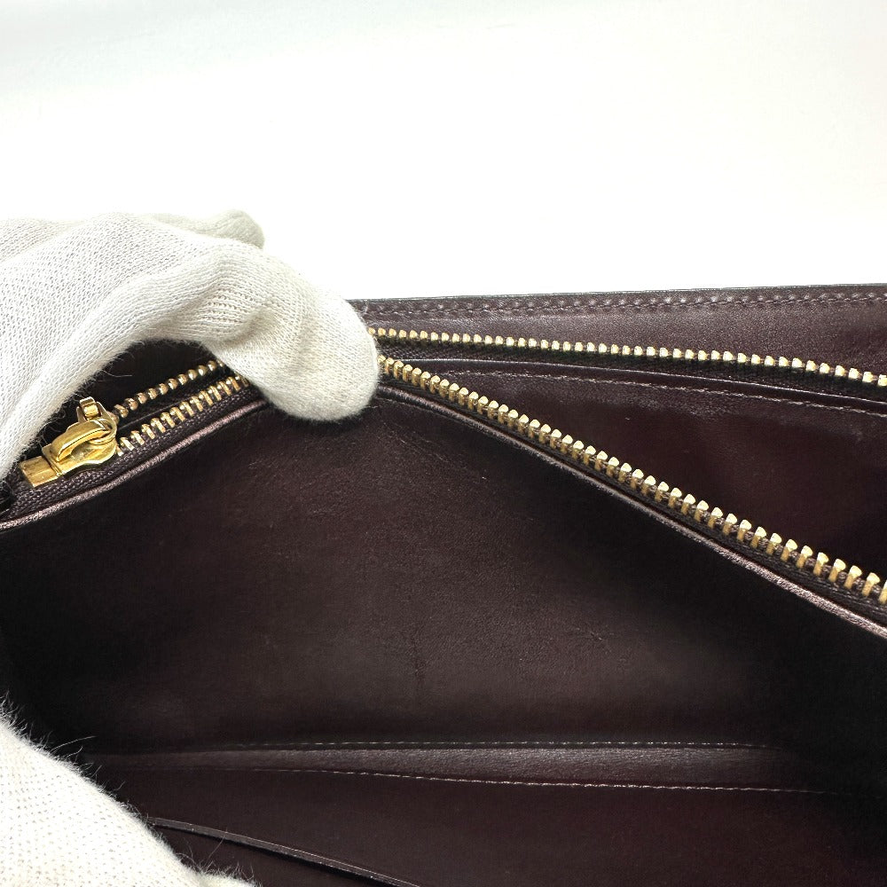 LOUIS VUITTON Long Wallet Purse M90152 Monogram Vernis Brown Portefeuille Sara