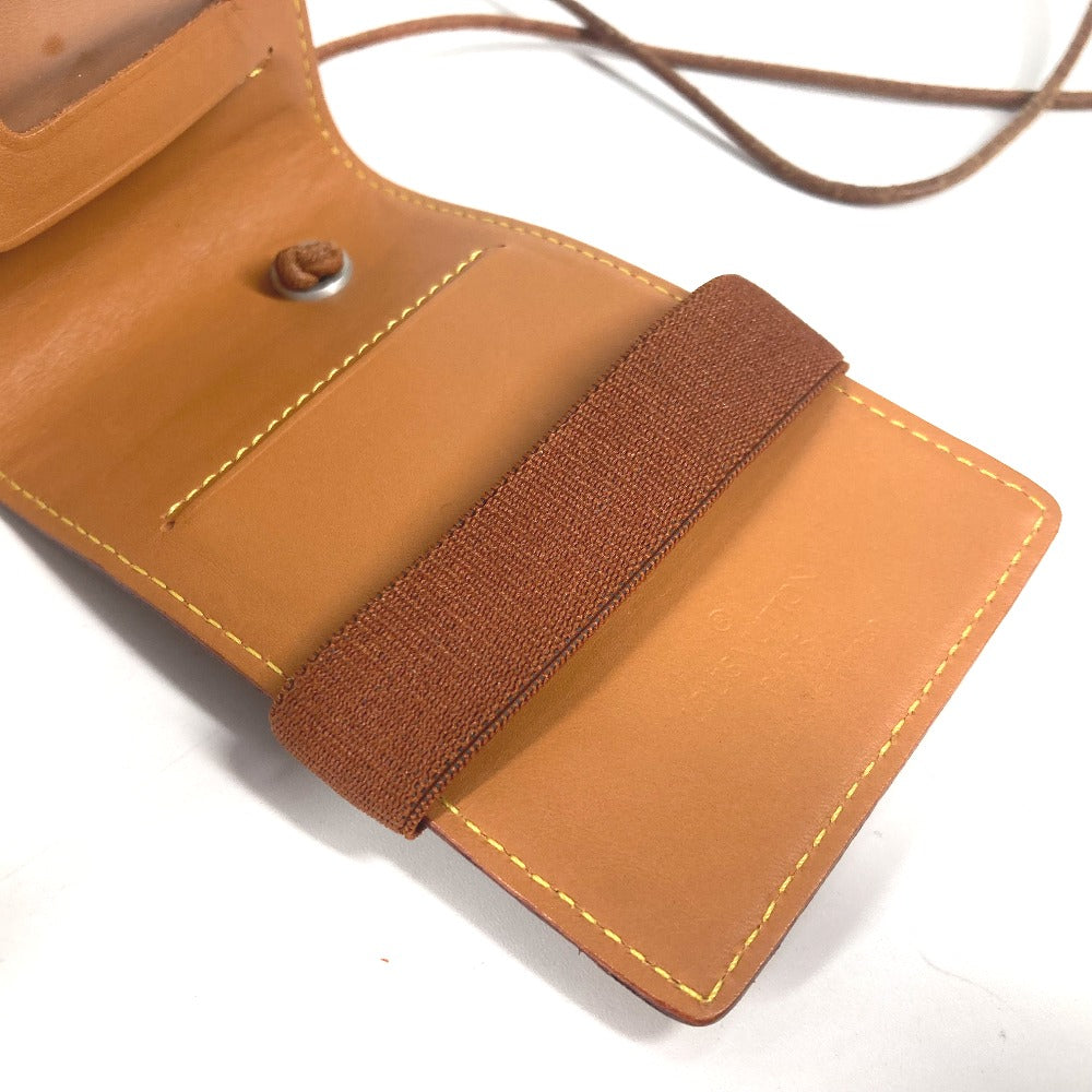 LOUIS VUITTON Card Case Nomad leather Brown Nomad Card Case with strap