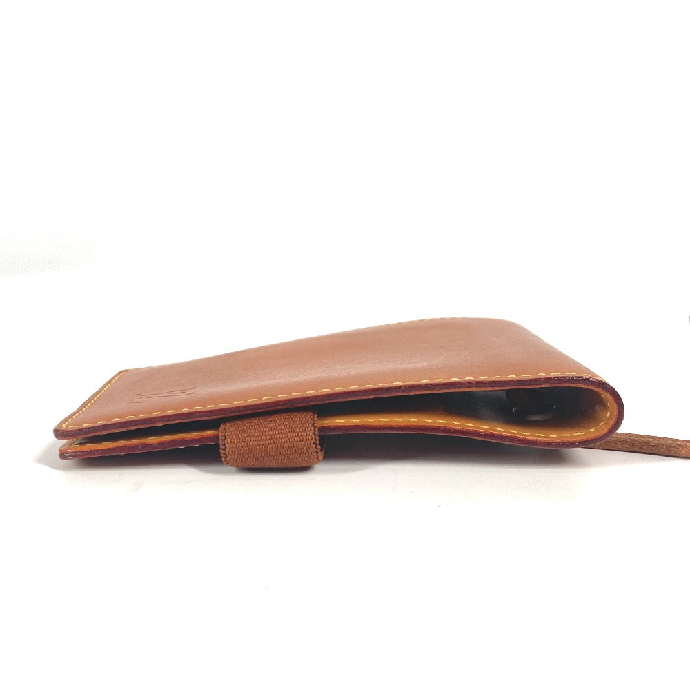 LOUIS VUITTON Card Case Nomad leather Brown Nomad Card Case with strap
