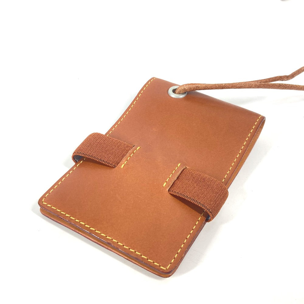 LOUIS VUITTON Card Case Nomad leather Brown Nomad Card Case with strap