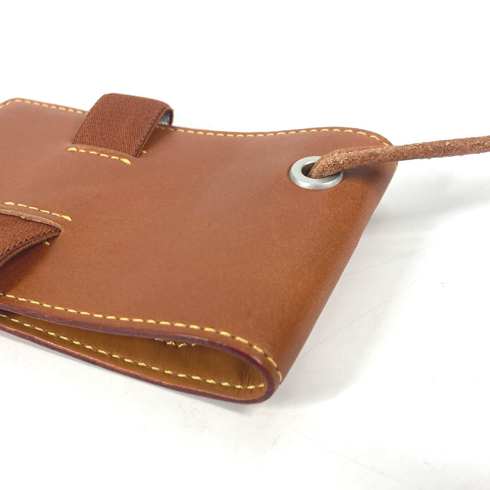 LOUIS VUITTON Card Case Nomad leather Brown Nomad Card Case with strap