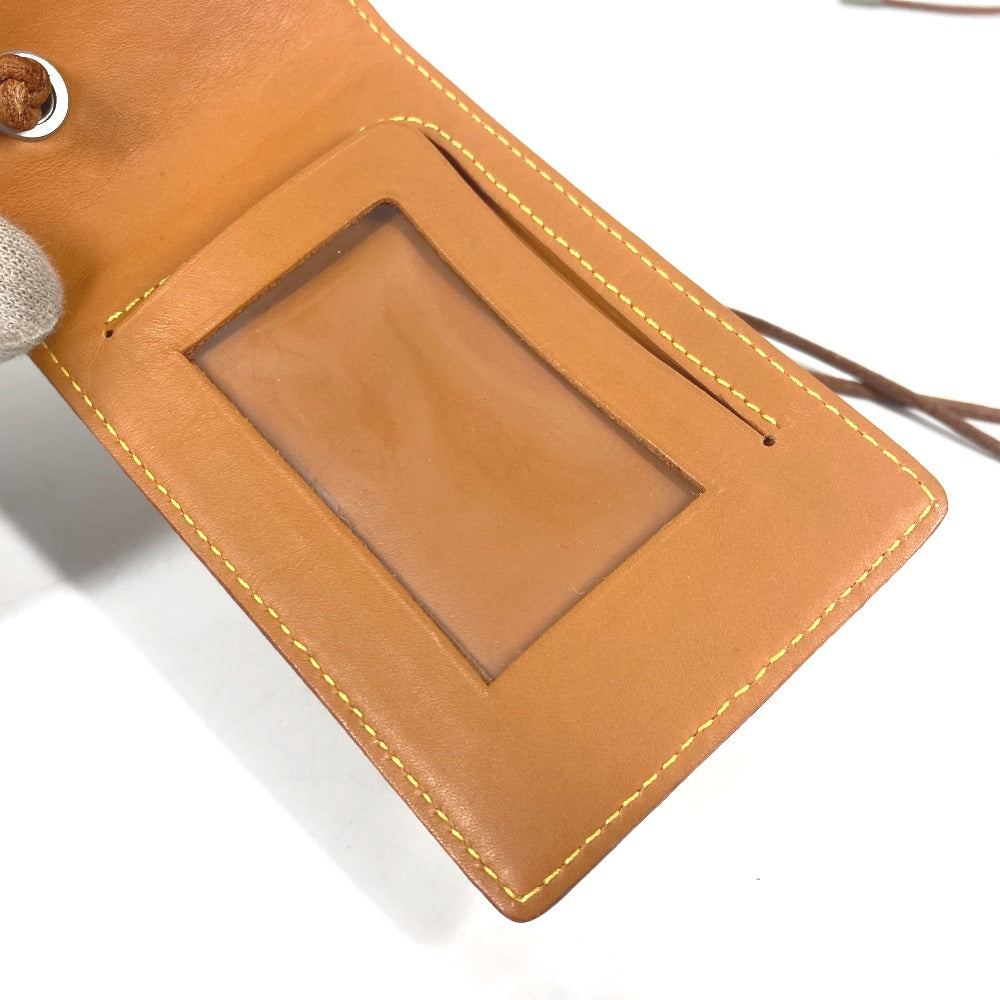 LOUIS VUITTON Card Case Nomad leather Brown Nomad Card Case with strap