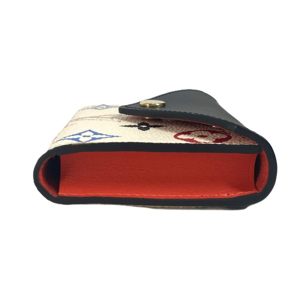 LOUIS VUITTON Card Case GI0584 leather white Game on Etui Carter Arsene