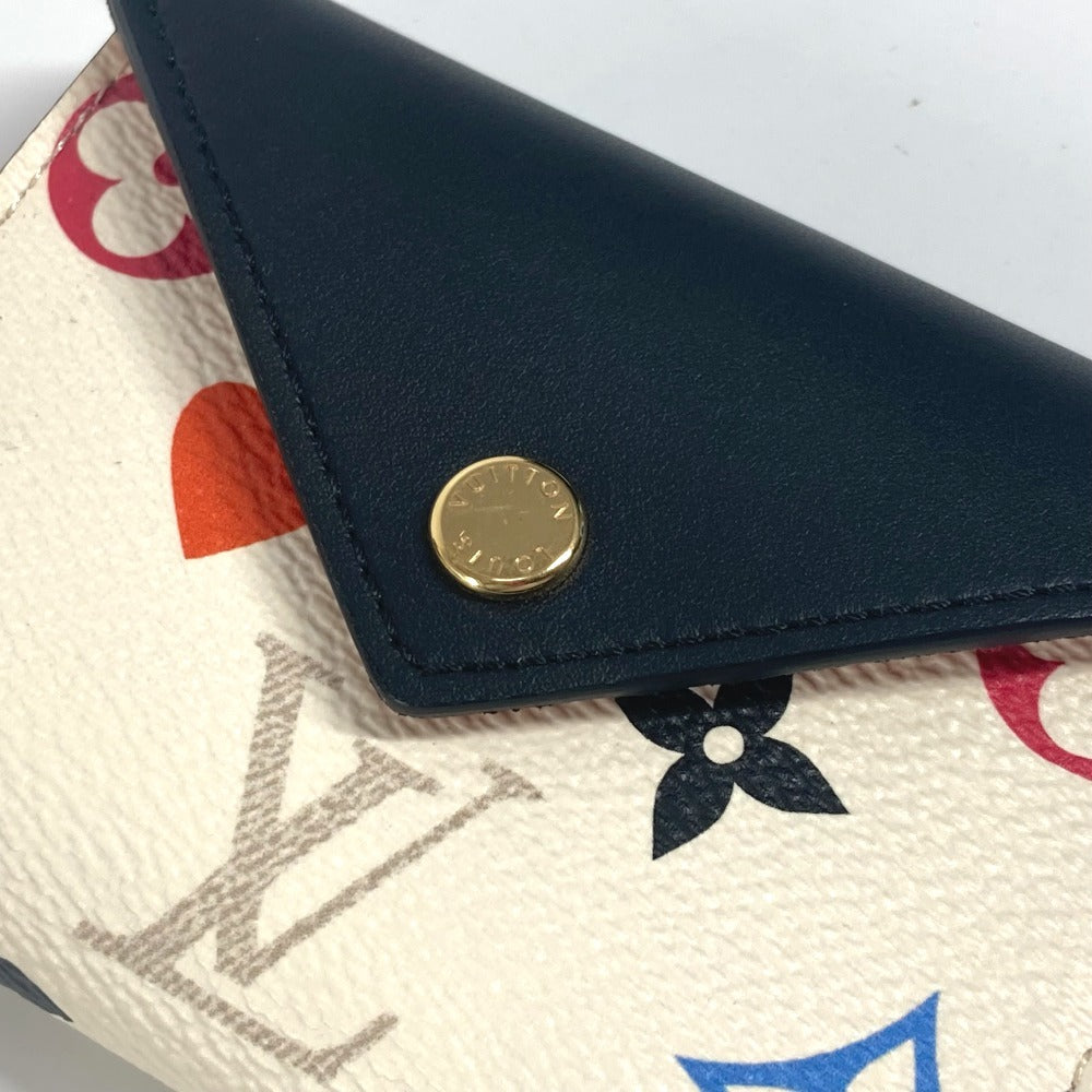 LOUIS VUITTON Card Case GI0584 leather white Game on Etui Carter Arsene