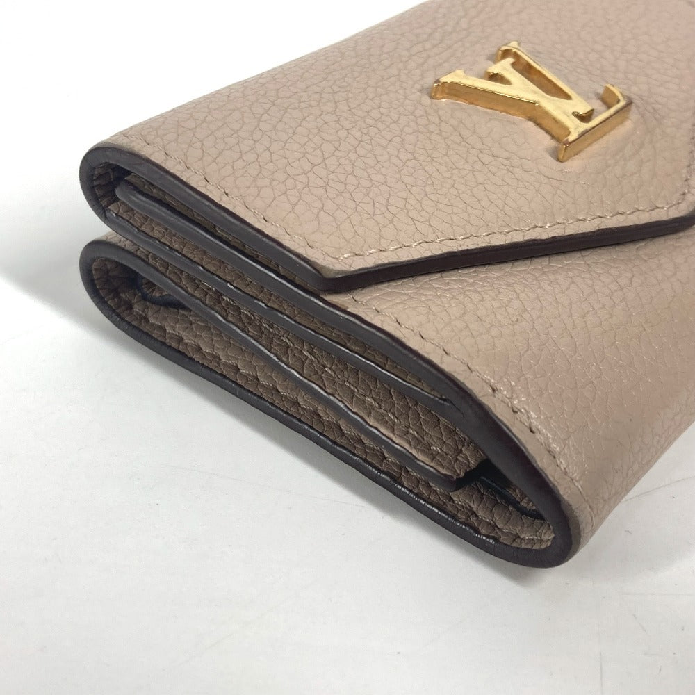 LOUIS VUITTON Trifold wallet M69340 Calf leather beige LV logo Portefeuille Rockmini
