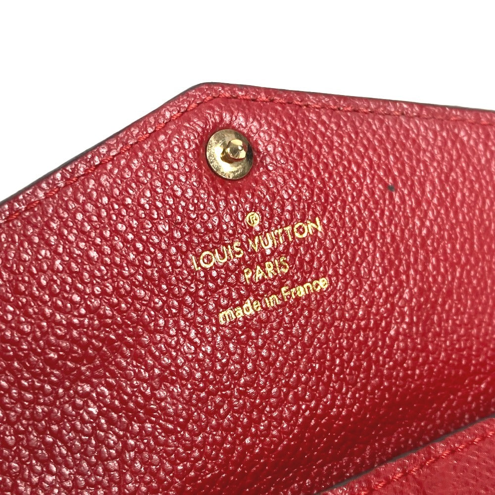 LOUIS VUITTON Coin case M60634 Monogram Ann Platt Leather Red Monogram Ann Platt Pochette Cre
