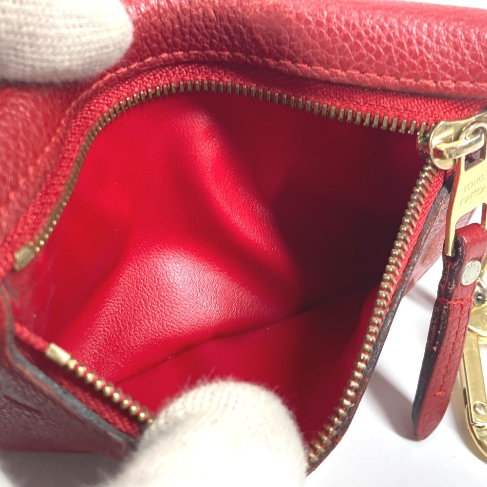 LOUIS VUITTON Coin case M60634 Monogram Ann Platt Leather Red Monogram Ann Platt Pochette Cre