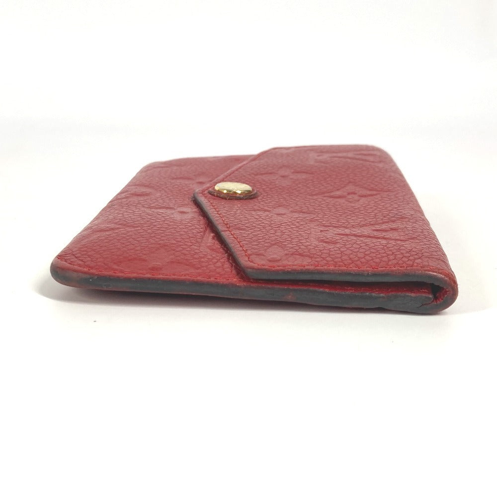 LOUIS VUITTON Coin case M60634 Monogram Ann Platt Leather Red Monogram Ann Platt Pochette Cre
