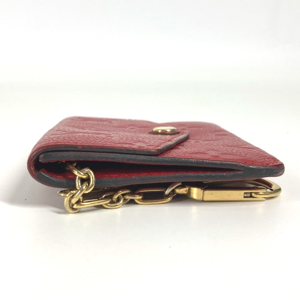 LOUIS VUITTON Coin case M60634 Monogram Ann Platt Leather Red Monogram Ann Platt Pochette Cre
