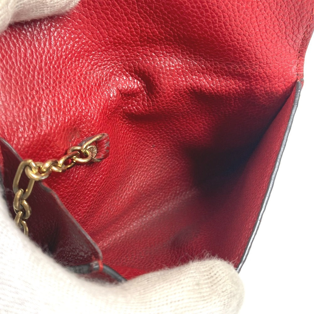 LOUIS VUITTON Coin case M60634 Monogram Ann Platt Leather Red Monogram Ann Platt Pochette Cre