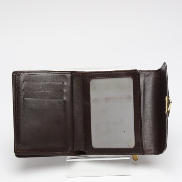 LOUIS VUITTON Tri-fold wallet M93520 Monogram Vernis Amarrant Vernis with coin pocket