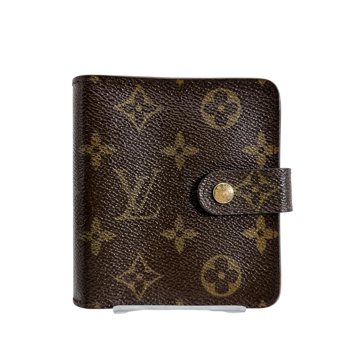 LOUIS VUITTON Bifold Wallet M61667 Monogram canvas Brown Monogram Compact zip
