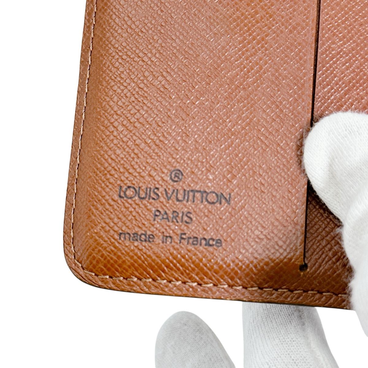 LOUIS VUITTON Bifold Wallet M61667 Monogram canvas Brown Monogram Compact zip