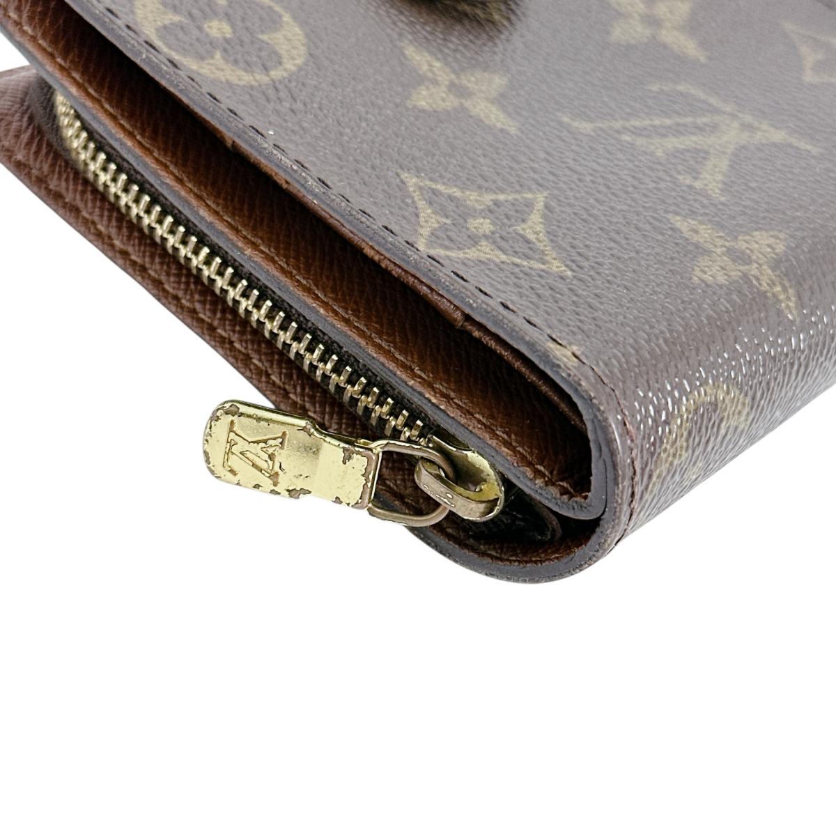 LOUIS VUITTON Bifold Wallet M61667 Monogram canvas Brown Monogram Compact zip