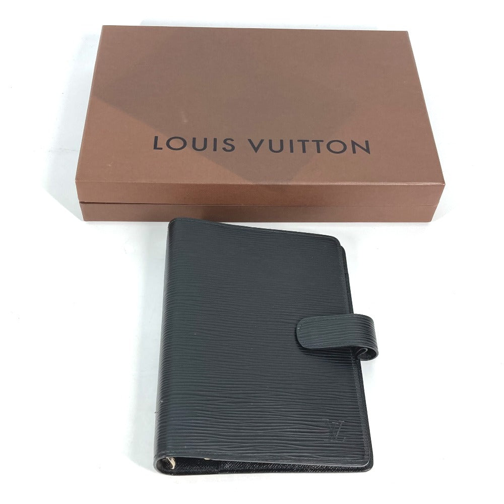 LOUIS VUITTON Notebook cover R20042 Epi Leather black Epi Agenda MM