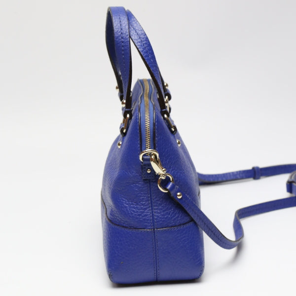 Kate Spade Handbag leather blue Shoulder 2WAY Women Used Authentic