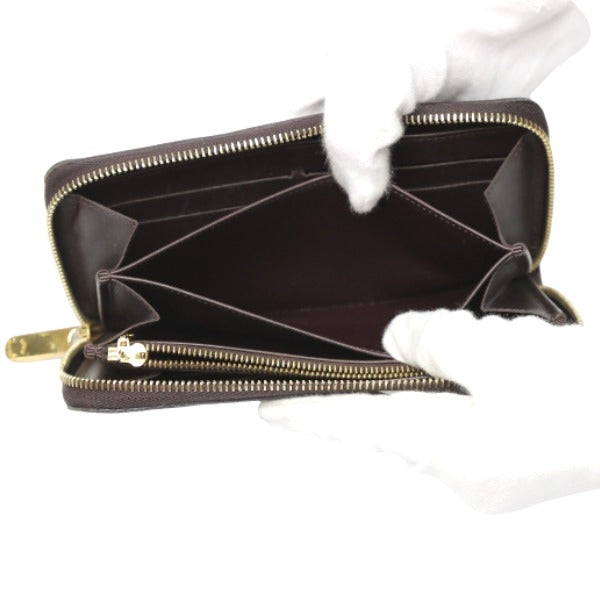LOUIS VUITTON Long Wallet Purse M93522 Monogram Vernis Amarrant Zip Around Monogram Vernis Zippy wallet Women Used Authentic
