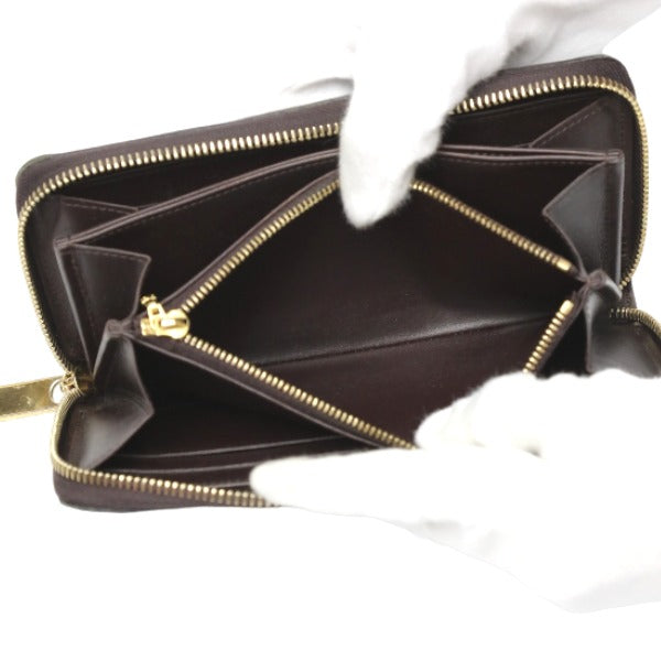 LOUIS VUITTON Long Wallet Purse M93522 Monogram Vernis Amarrant Zip Around Monogram Vernis Zippy wallet Women Used Authentic