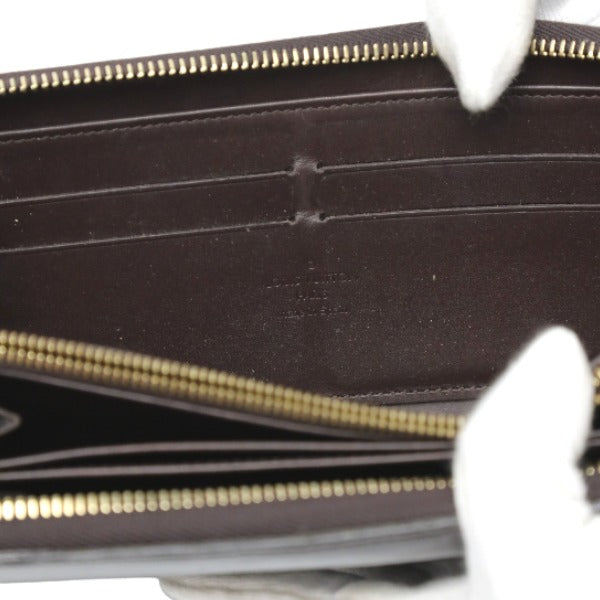 LOUIS VUITTON Long Wallet Purse M93522 Monogram Vernis Amarrant Zip Around Monogram Vernis Zippy wallet Women Used Authentic