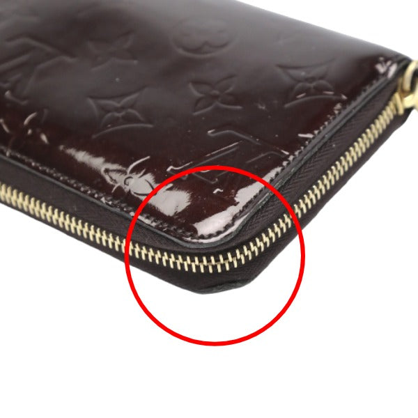 LOUIS VUITTON Long Wallet Purse M93522 Monogram Vernis Amarrant Monogram Vernis Zippy wallet