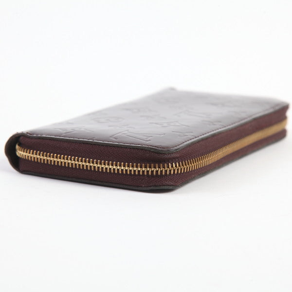 LOUIS VUITTON Long Wallet Purse M93522 Monogram Vernis Amarrant Vernis Zippy wallet