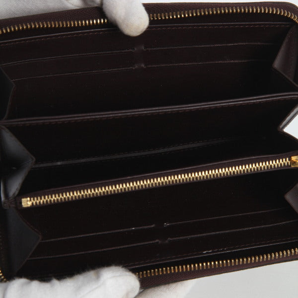 LOUIS VUITTON Long Wallet Purse M93522 Monogram Vernis Amarrant Vernis Zippy wallet
