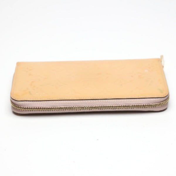 LOUIS VUITTON Long Wallet Purse M90076 Monogram Vernis Rose Angelique Vernis Zippy wallet