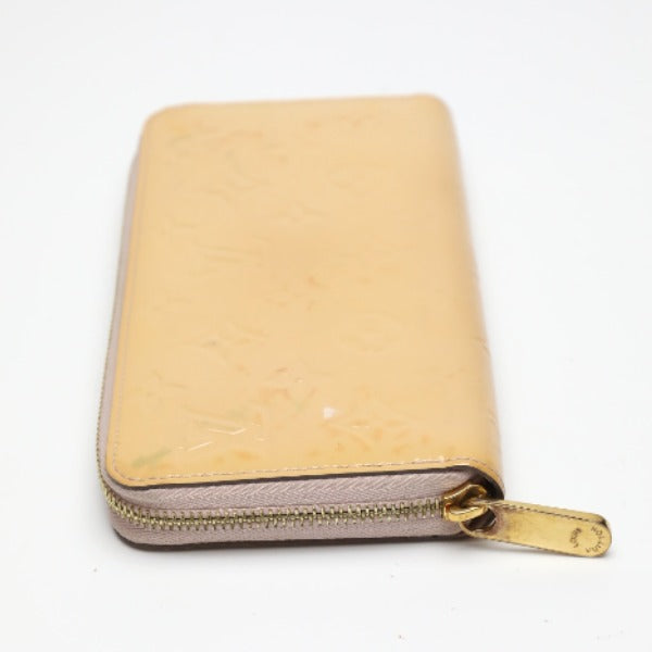 LOUIS VUITTON Long Wallet Purse M90076 Monogram Vernis Rose Angelique Vernis Zippy wallet
