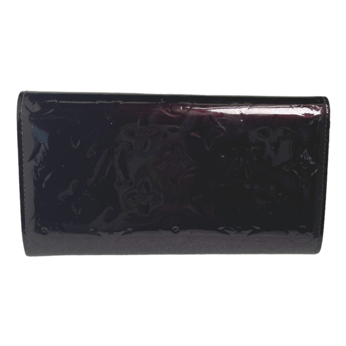 LOUIS VUITTON Long Wallet Purse M93524 Monogram Vernis Amarrant Vernis With 2-fold zipper