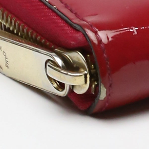 LOUIS VUITTON Long Wallet Purse M61379 Monogram Vernis Magenta Vernis Zippy wallet
