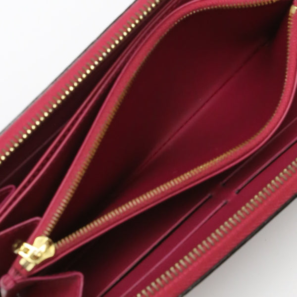 LOUIS VUITTON Long Wallet Purse M61379 Monogram Vernis Magenta Vernis Zippy wallet