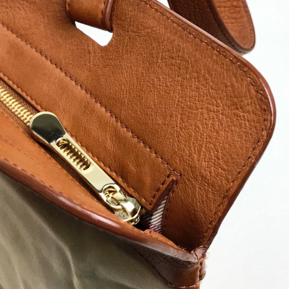 BURBERRY Tote Bag Canvas / leather beige Bag