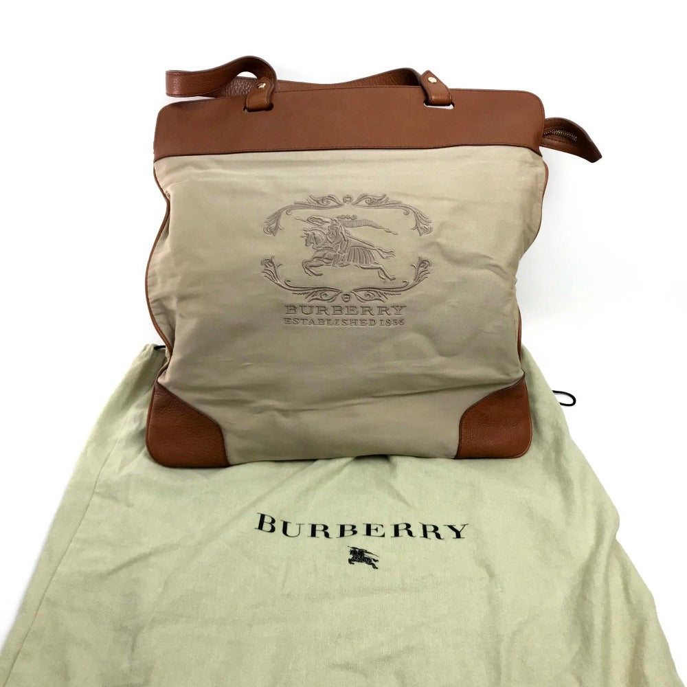 BURBERRY Tote Bag Canvas / leather beige Bag