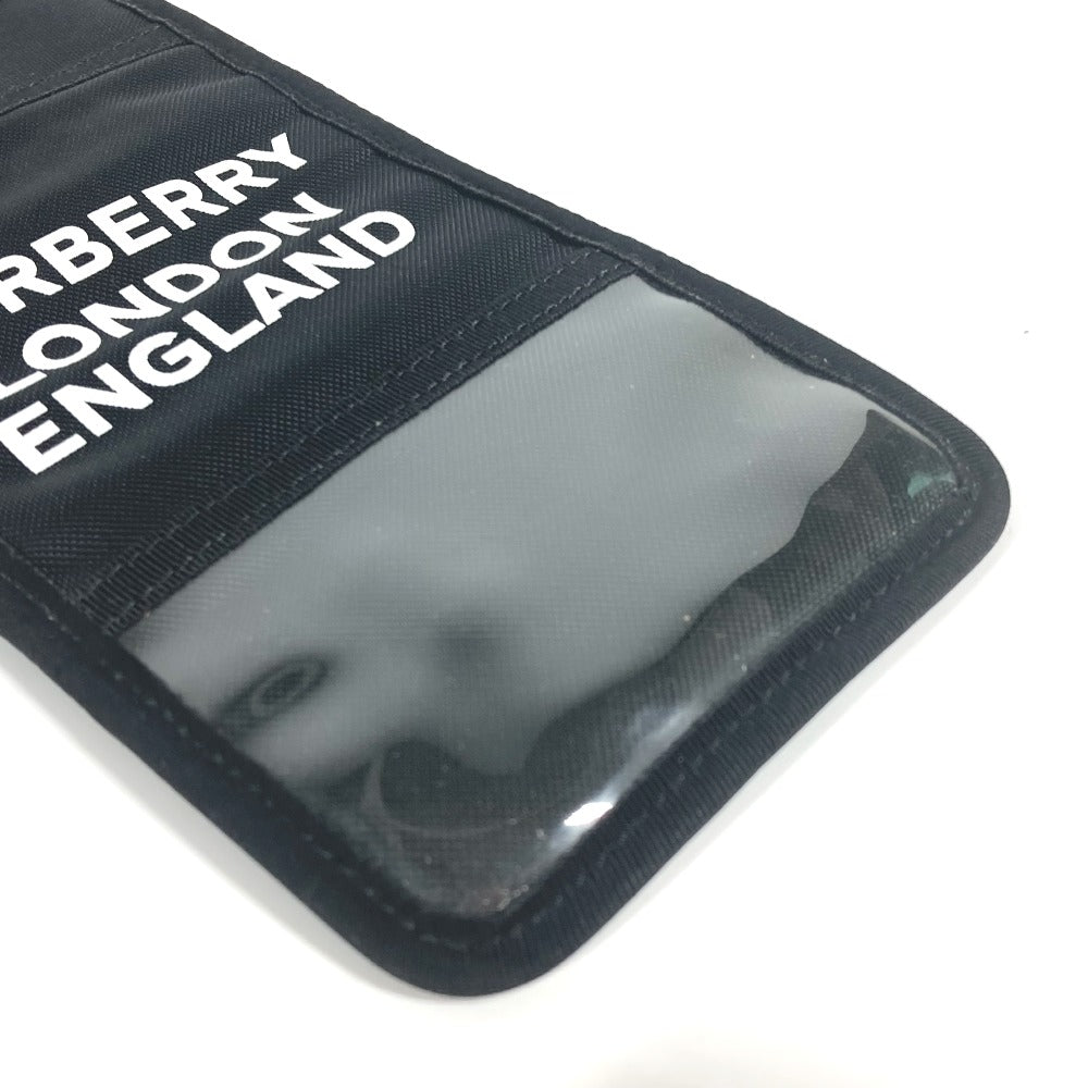 BURBERRY Pouch Nylon black Neck With Strap logo