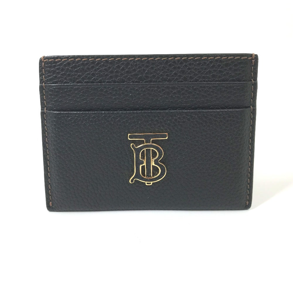 BURBERRY Card Case leather black TB
