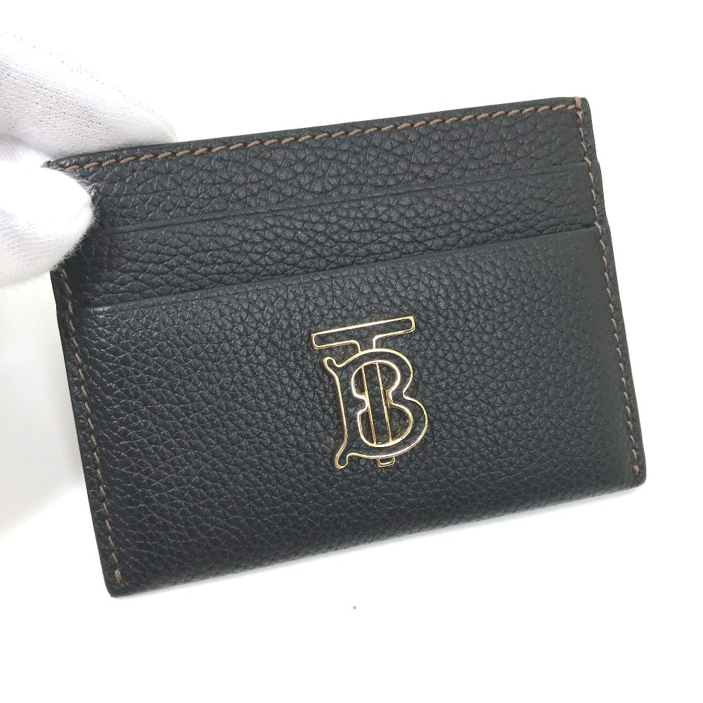 BURBERRY Card Case leather black TB